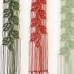 Vertical Leaf Macrame Tapestry, Thin Macrame Hanging, Fabric Wall Art for Bedroom Decor