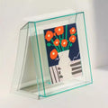 Dopamine Color Acrylic Box Photo Frame for Desktop or Wall Display
