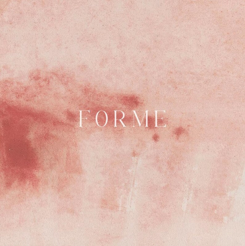 Vintage-style soft pink watercolor print, matte finish.