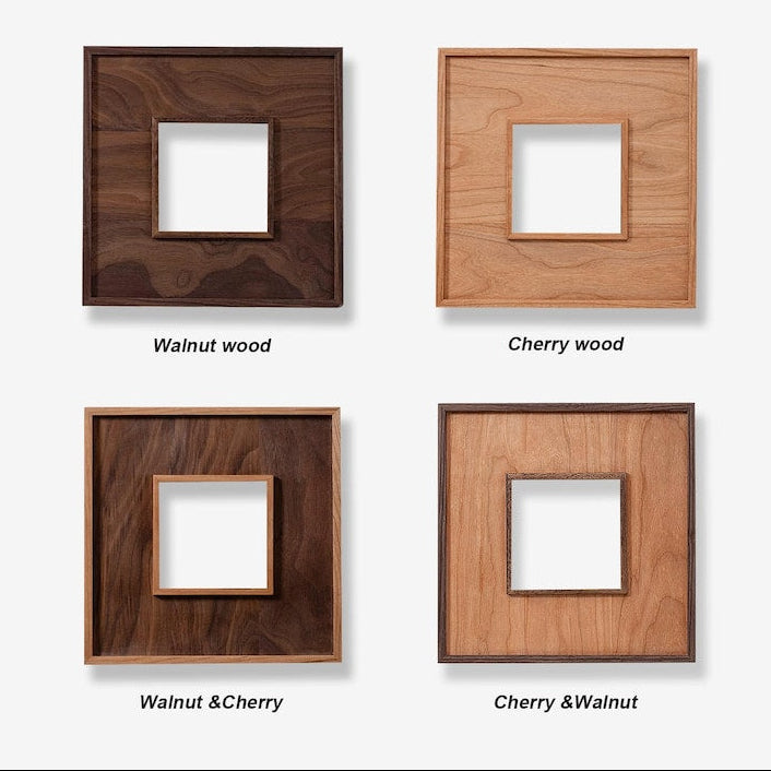 Solid wood vintage photo frame, suitable for wall hanging or desktop display.