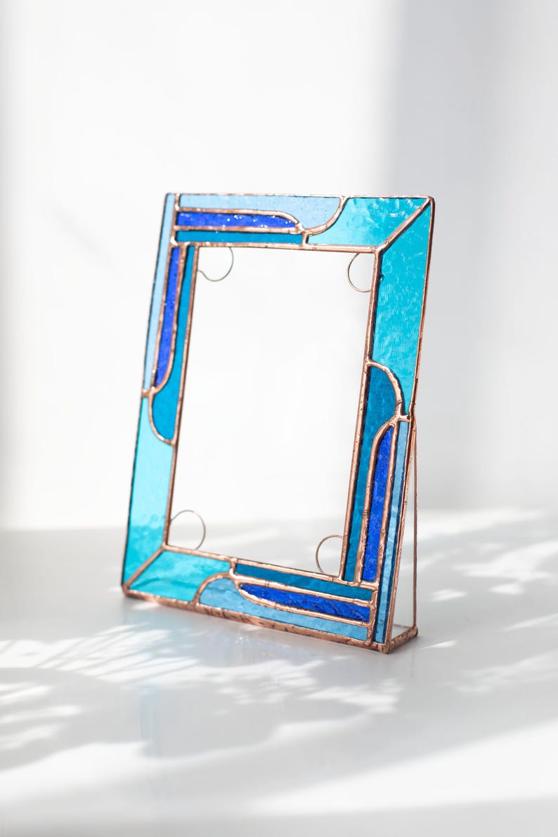 Stained glass photo frames, home decor, handmade gifts
