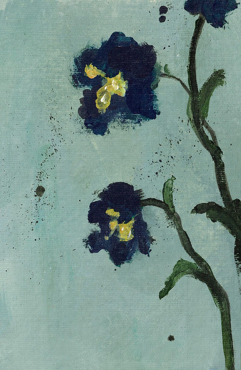 Blueberry Lemonade Giclée Fine Art Print | Summer Floral
