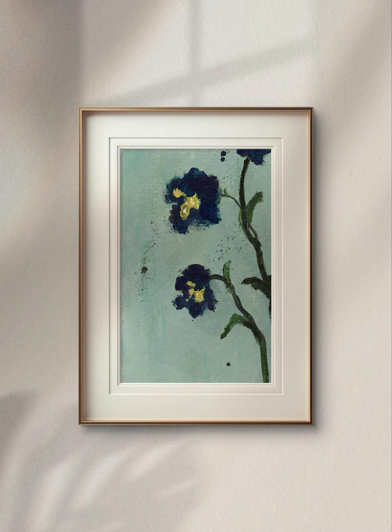 Blueberry Lemonade Giclée Fine Art Print | Summer Floral