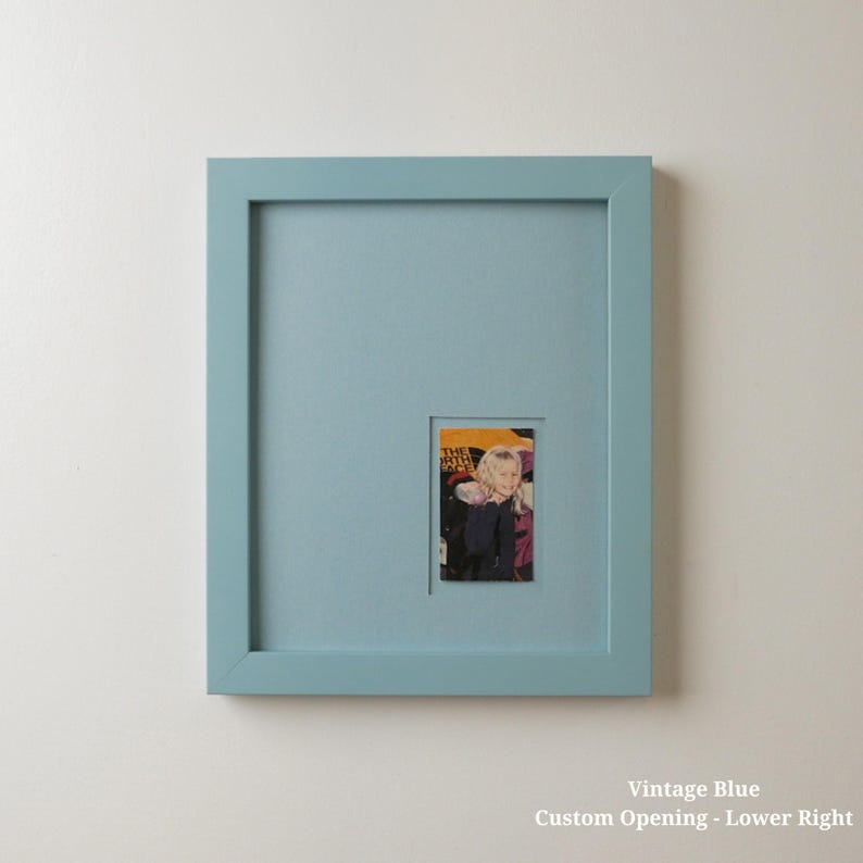 Modern monochrome picture frame with signature padded design