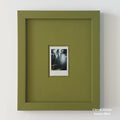 Modern monochrome picture frame with signature padded design