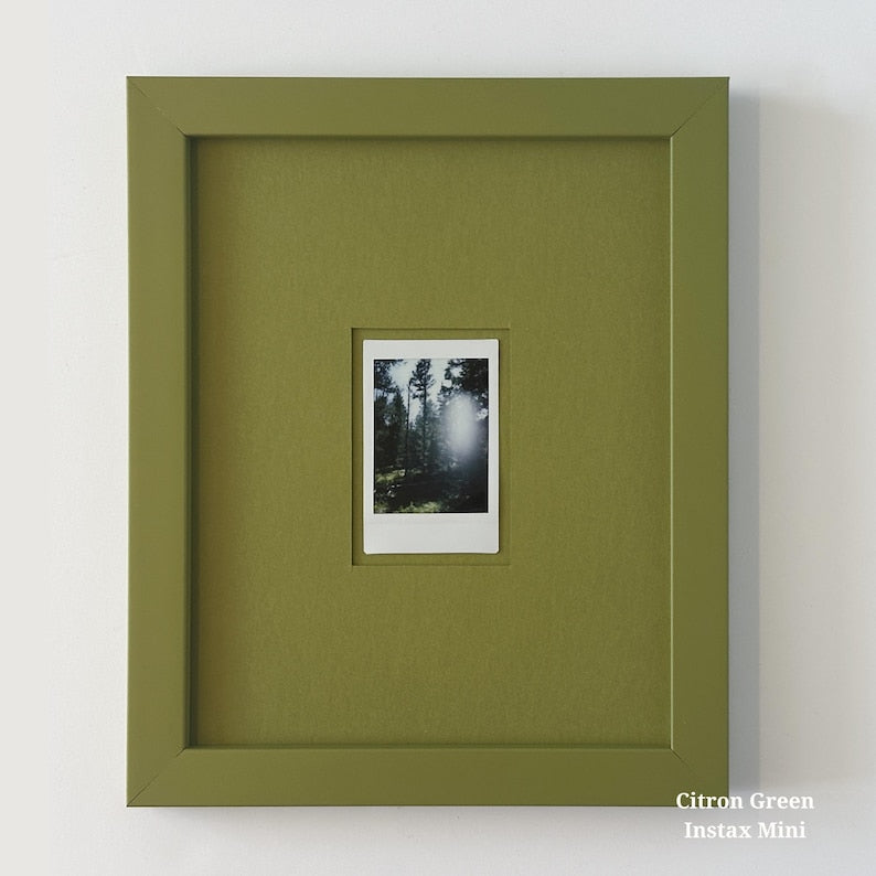 Modern monochrome picture frame with signature padded design