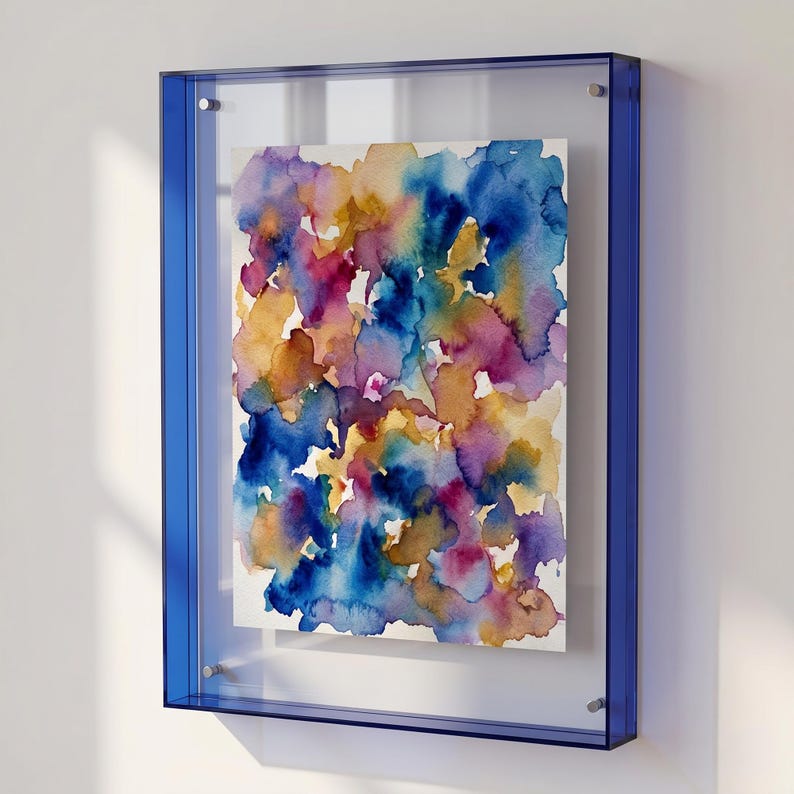 Acrylic Photo Frame, Colorful Transparent Display for Prints & DIY Art