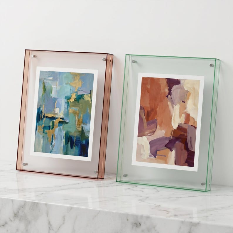 Acrylic Photo Frame, Colorful Transparent Display for Prints & DIY Art