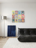 Acrylic Square Picture Frame - Colorful Transparent Instax Holder - Neon Tinted Photo Frame for Desk