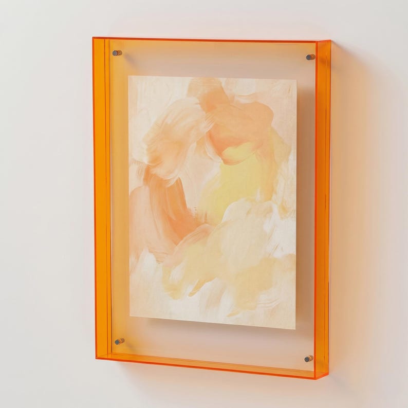 Acrylic Photo Frame, Colorful Transparent Display for Prints & DIY Art