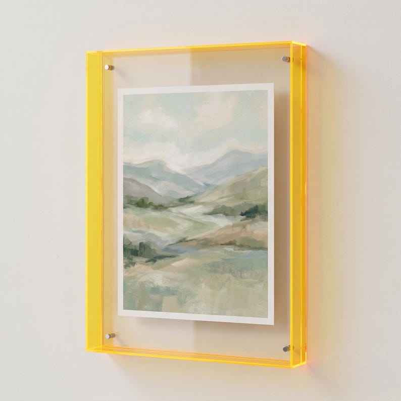 Acrylic Photo Frame, Colorful Transparent Display for Prints & DIY Art