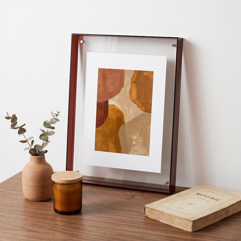 Acrylic Photo Frame, Colorful Transparent Display for Prints & DIY Art